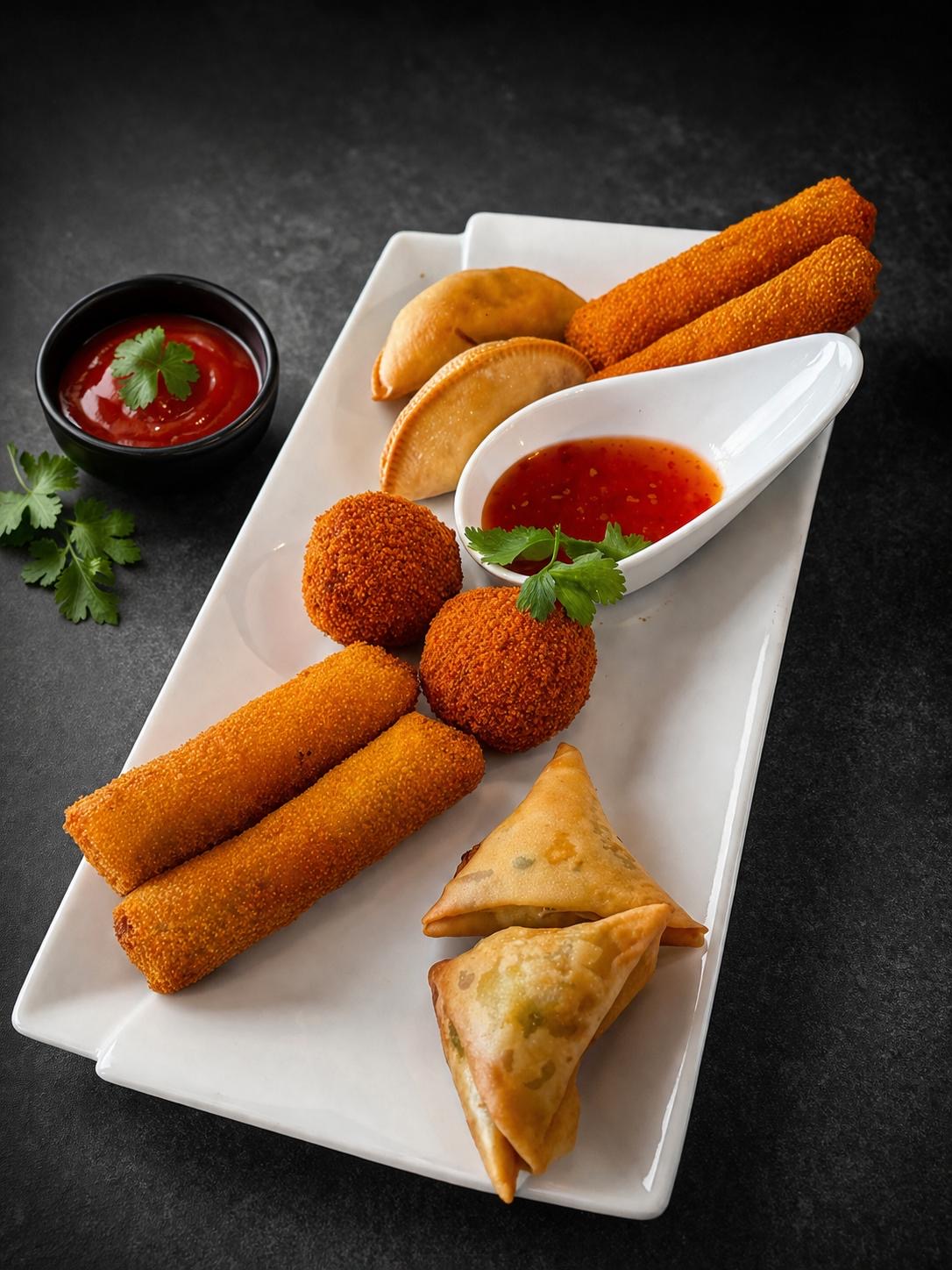 Selection of starters at Taste of Teddington